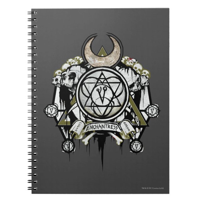 Suicide Squad | Enchantress Symbols Tattoo Art Anteckningsbok (Framsidan)