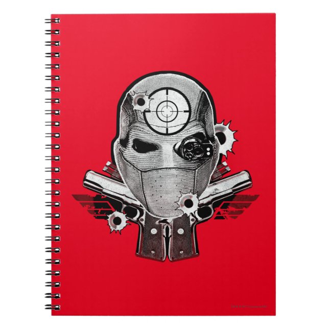 Suicide Squad | Färdmätare och vapen Tattoo Art Anteckningsbok Med Spiral (Framsidan)