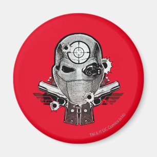 Suicide Squad Färdmätare och vapen Tattoo Art Magnet