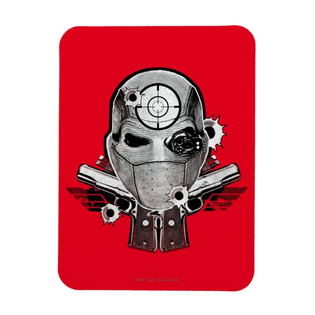 Suicide Squad | Färdmätare och vapen Tattoo Art Magnet (Vertikal)