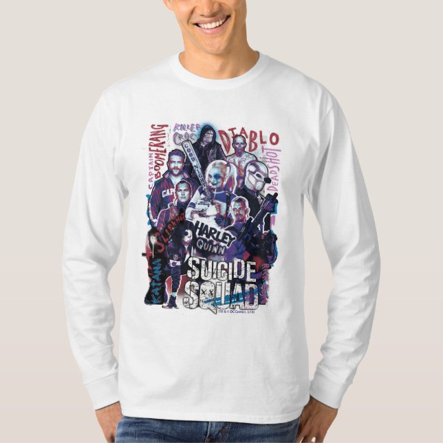 Suicide Squad | Foto för aktivitetsgrupp X-typogra T-shirt (Framsida)