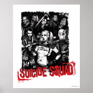 Suicide Squad Foto för grupp av växling Poster