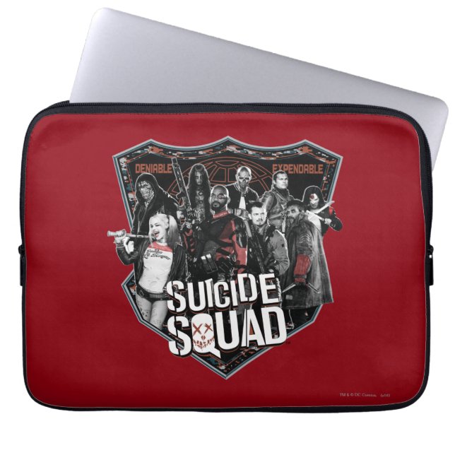 Suicide Squad | Foto för gruppbrickor Laptop Sleeve (Framsidan)