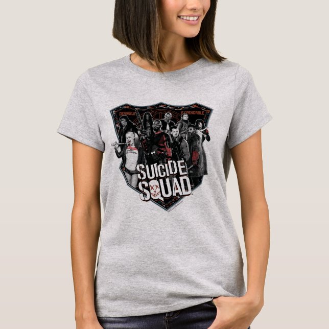 Suicide Squad | Foto för gruppbrickor T Shirt (Framsida)