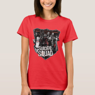 Suicide Squad   Foto för gruppbrickor Tee Shirt