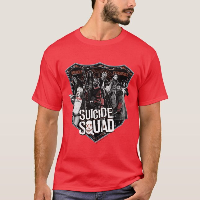 Suicide Squad | Foto för gruppbrickor Tee Shirt (Framsida)
