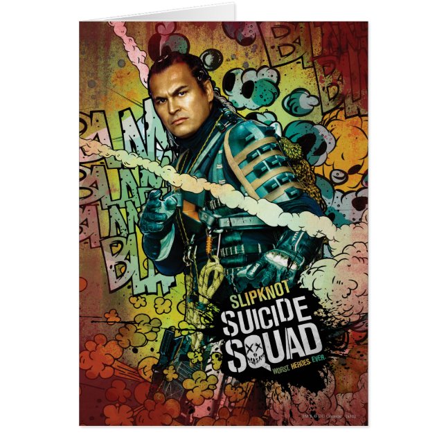 Suicide Squad | Graffiti med glidtecken Hälsningskort (Framsidan)