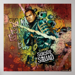 Suicide Squad   Graffiti med glidtecken Poster