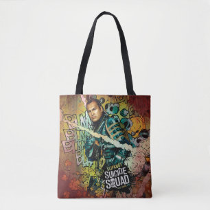 Suicide Squad Graffiti med glidtecken Tygkasse