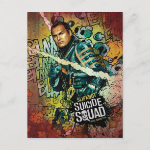 Suicide Squad Graffiti med glidtecken Vykort