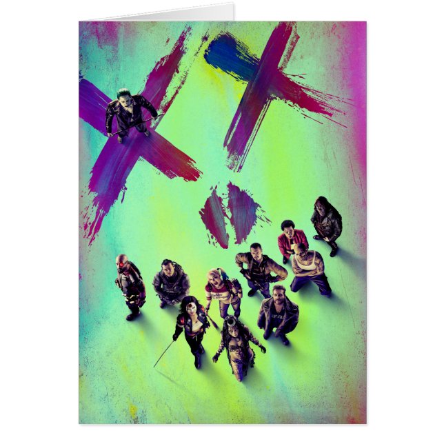 Suicide Squad | Gruppera Poster Hälsningskort (Framsidan)