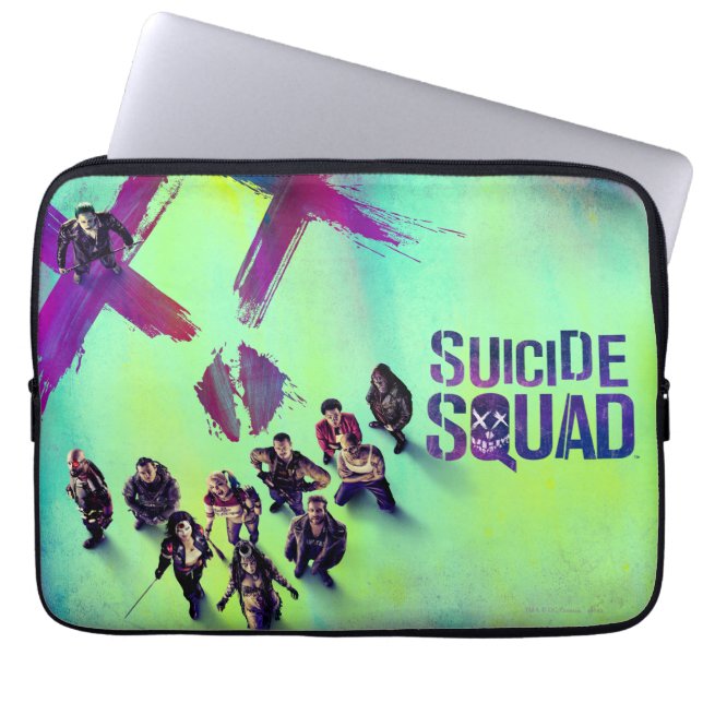 Suicide Squad | Gruppera Poster Laptop Sleeve (Framsidan)