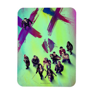 Suicide Squad Gruppera Poster Magnet