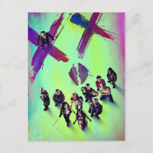 Suicide Squad Gruppera Poster Vykort