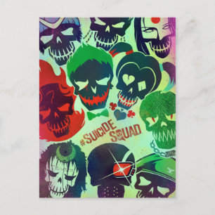 Suicide Squad Grupptillval Vykort