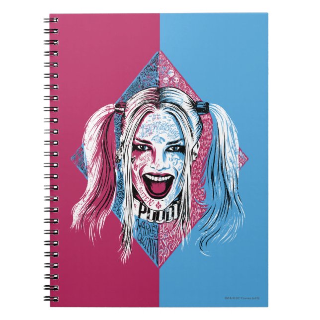 Suicide Squad | Harley Laugh Anteckningsbok Med Spiral (Framsidan)