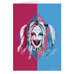 Suicide Squad Harley Laugh Hälsningskort
