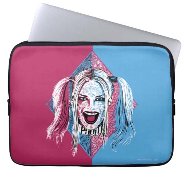 Suicide Squad | Harley Laugh Laptop Fodral (Framsidan)
