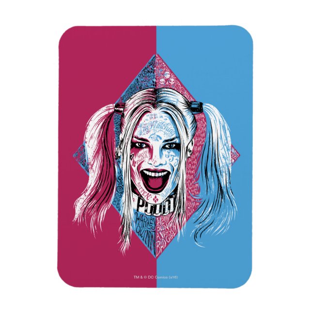 Suicide Squad | Harley Laugh Magnet (Vertikal)