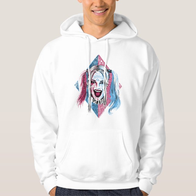 Suicide Squad | Harley Laugh Sweatshirt Med Luva (Framsida)
