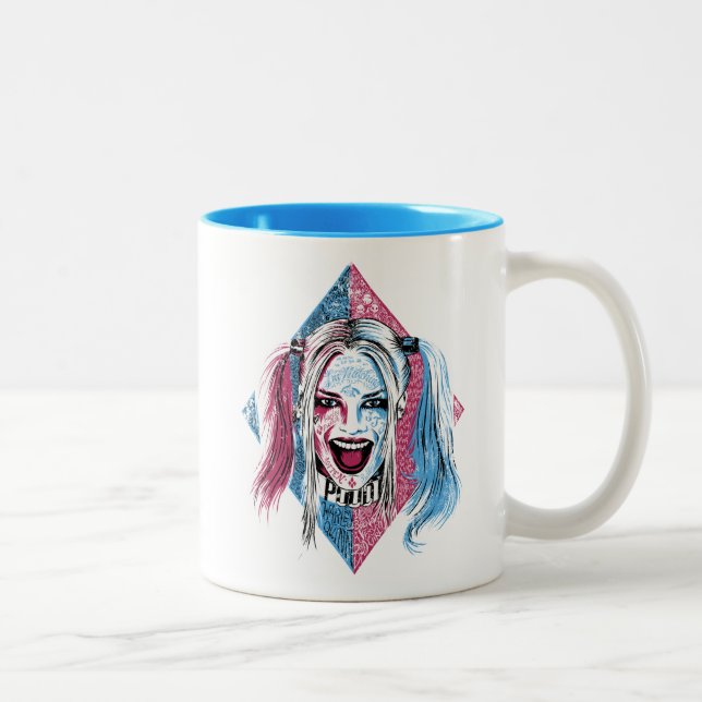 Suicide Squad | Harley Laugh Två-Tonad Mugg (Höger)