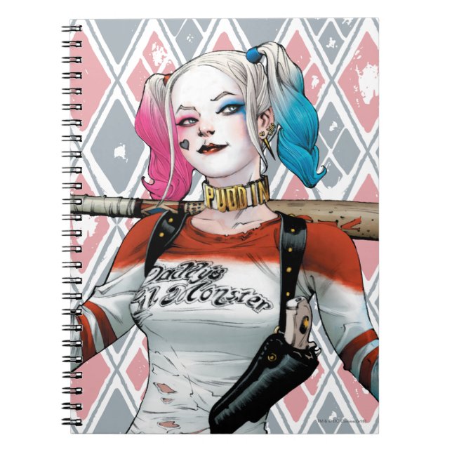 Suicide Squad | Harley Quinn Anteckningsbok Med Spiral (Framsidan)