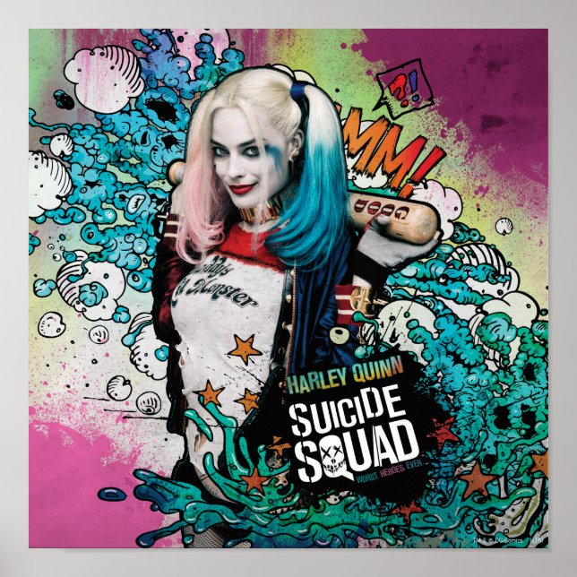 Suicide Squad | Harley Quinn Character Graffiti Poster (Framsidan)