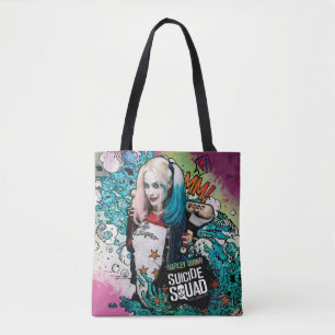 Suicide Squad Harley Quinn Character Graffiti Tygkasse