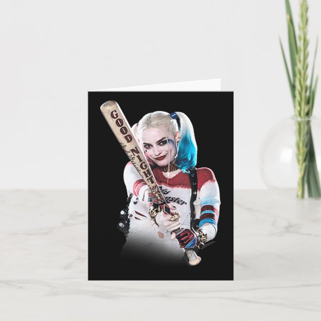 Suicide Squad Harley Quinn Fladdermus vid Tanktope Kort (Framsida)