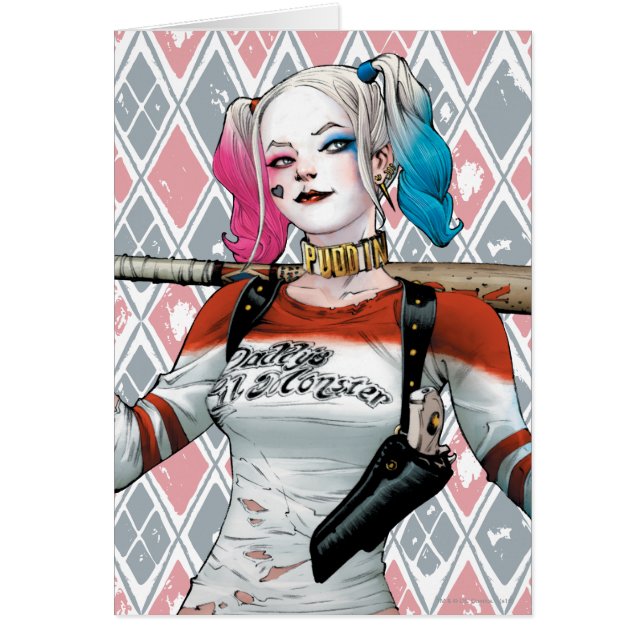 Suicide Squad | Harley Quinn Hälsningskort (Framsidan)