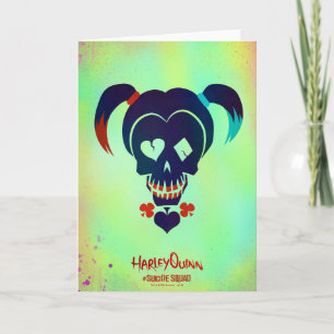 Suicide Squad   Harley Quinn Head Icon Kort