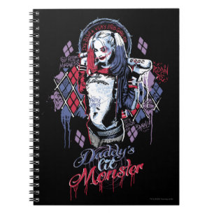 Suicide Squad   Harley Quinn Inked Graffiti Anteckningsbok