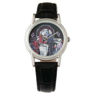 Suicide Squad Harley Quinn Inked Graffiti Armbandsur
