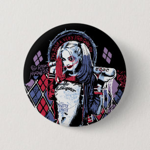 Suicide Squad Harley Quinn Inked Graffiti Knapp