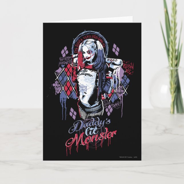 Suicide Squad | Harley Quinn Inked Graffiti Kort (Framsida)