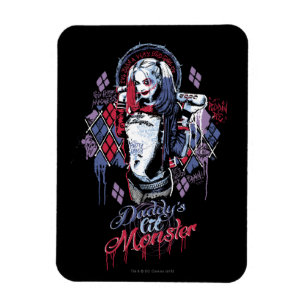 Suicide Squad Harley Quinn Inked Graffiti Magnet