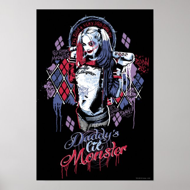 Suicide Squad | Harley Quinn Inked Graffiti Poster (Framsidan)