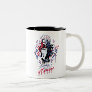 Suicide Squad Harley Quinn Inked Graffiti Två-Tonad Mugg