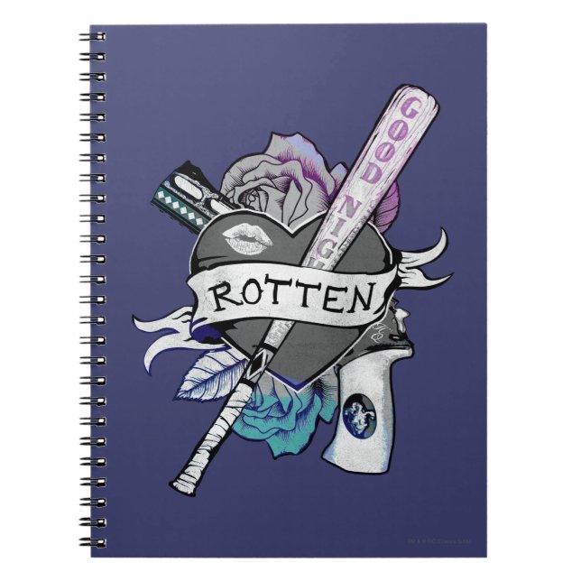 Suicide Squad | Harley Quinn "Rotten" TattoArt Anteckningsbok (Framsidan)