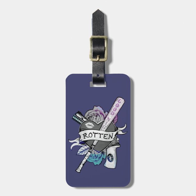 Suicide Squad | Harley Quinn "Rotten" TattoArt Bagagebricka (Vertikal Framsida)