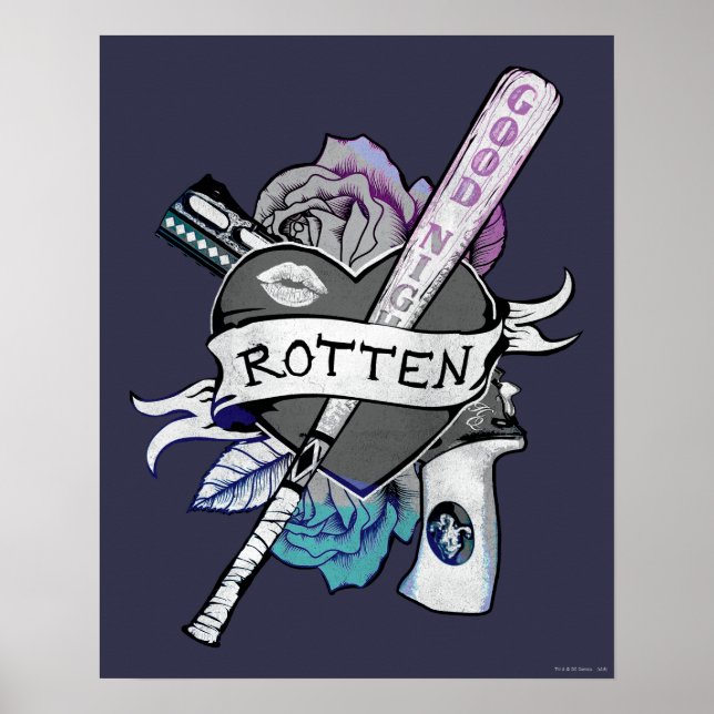 Suicide Squad | Harley Quinn "Rotten" TattoArt Poster (Framsidan)