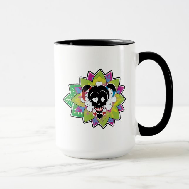 Suicide Squad | Harley Quinn Skull Tattoo Art Mugg (Höger)