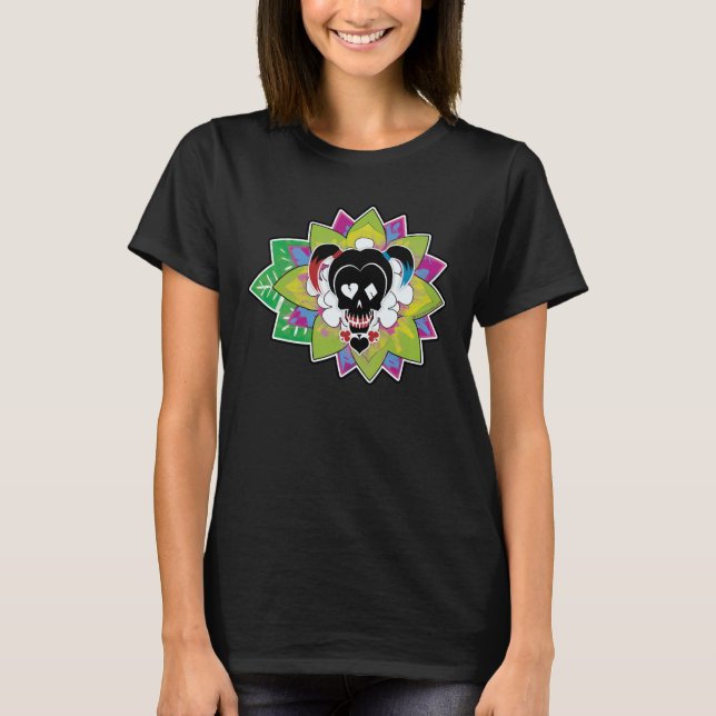 Suicide Squad | Harley Quinn Skull Tattoo Art T Shirt (Framsida)