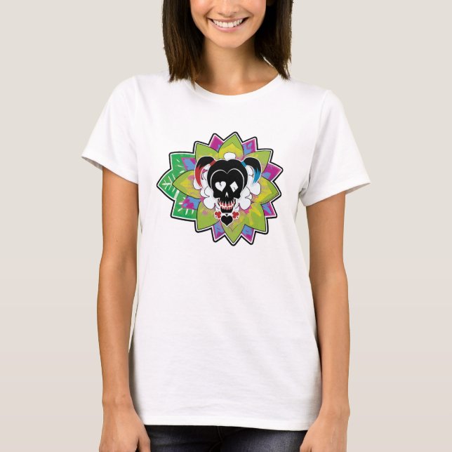 Suicide Squad | Harley Quinn Skull Tattoo Art Tee (Framsida)