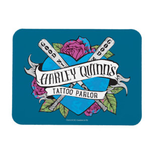 Suicide Squad Harley Quinns Tatto Parlor Heart Magnet