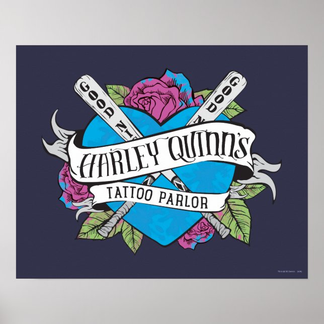 Suicide Squad | Harley Quinns Tatto Parlor Heart Poster (Framsidan)