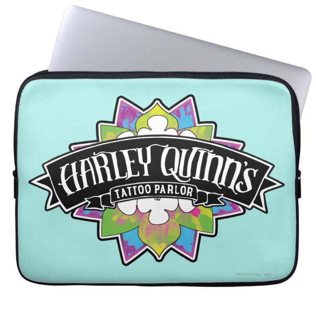 Suicide Squad | Harley Quinns Tatto Parlor Lotus Laptop Fodral (Framsidan)