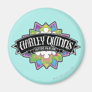Suicide Squad Harley Quinns Tatto Parlor Lotus Magnet
