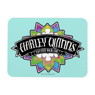 Suicide Squad Harley Quinns Tatto Parlor Lotus Magnet