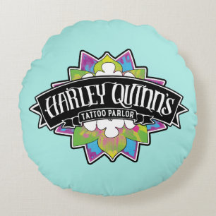 Suicide Squad Harley Quinns Tatto Parlor Lotus Rund Kudde
